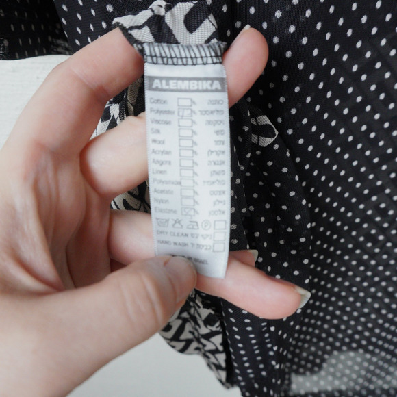 Alembika AB4 Tunic Lagenlook Oversized Pockets‎ Mixed Media Sz S/M EUC Layered - Picture 8 of 9